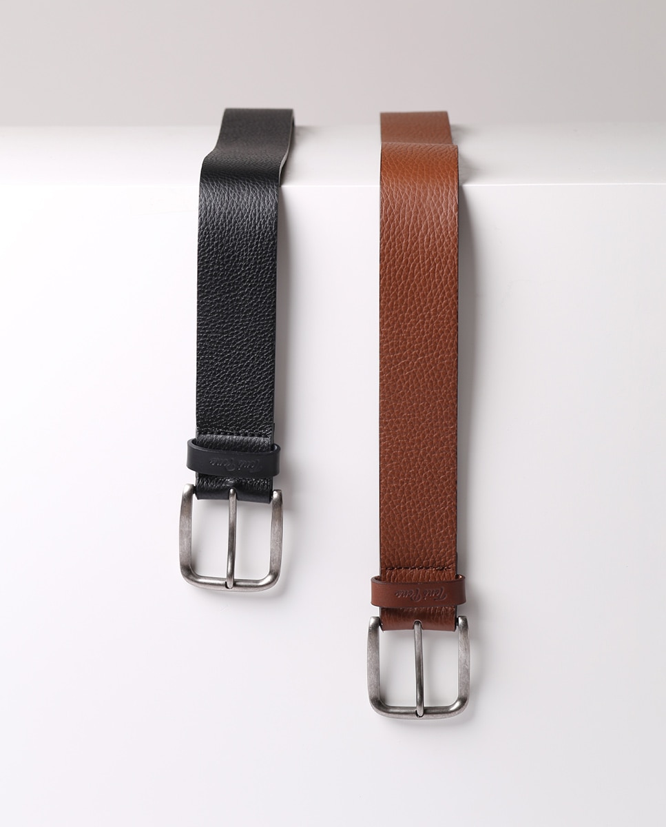 Cinto de Pele Castanho-3