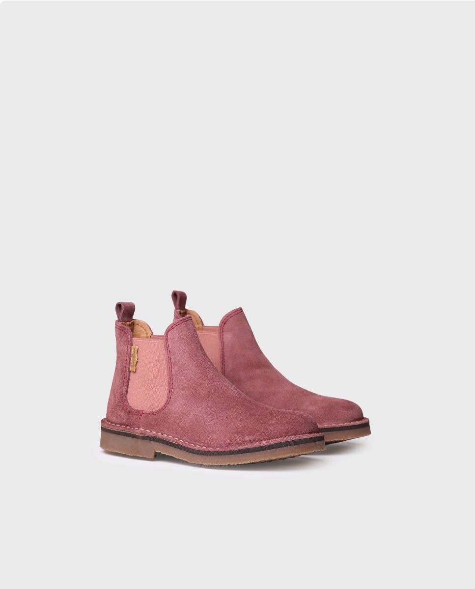 Botins Infantil de Camurça com Elástico Toni Pons Grená-2