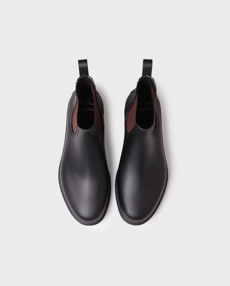 Botins de Água com Elástico Preto mate-3