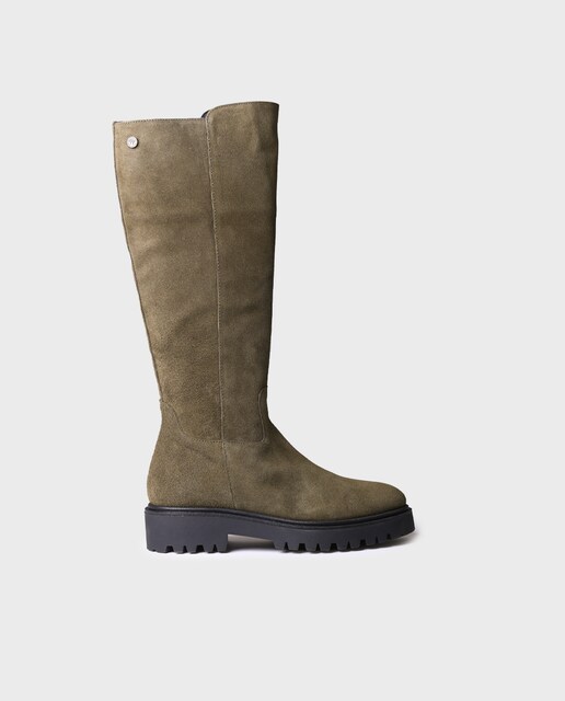 Imagem 0 de Botas de Camurça com Fecho Zip