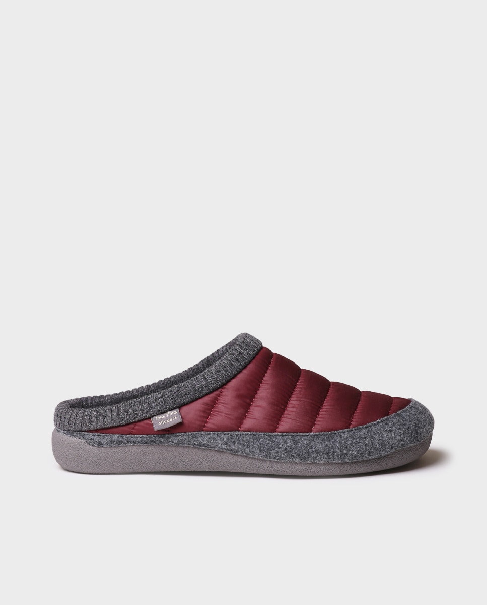 Pantufas de Feltro Bordeaux-1