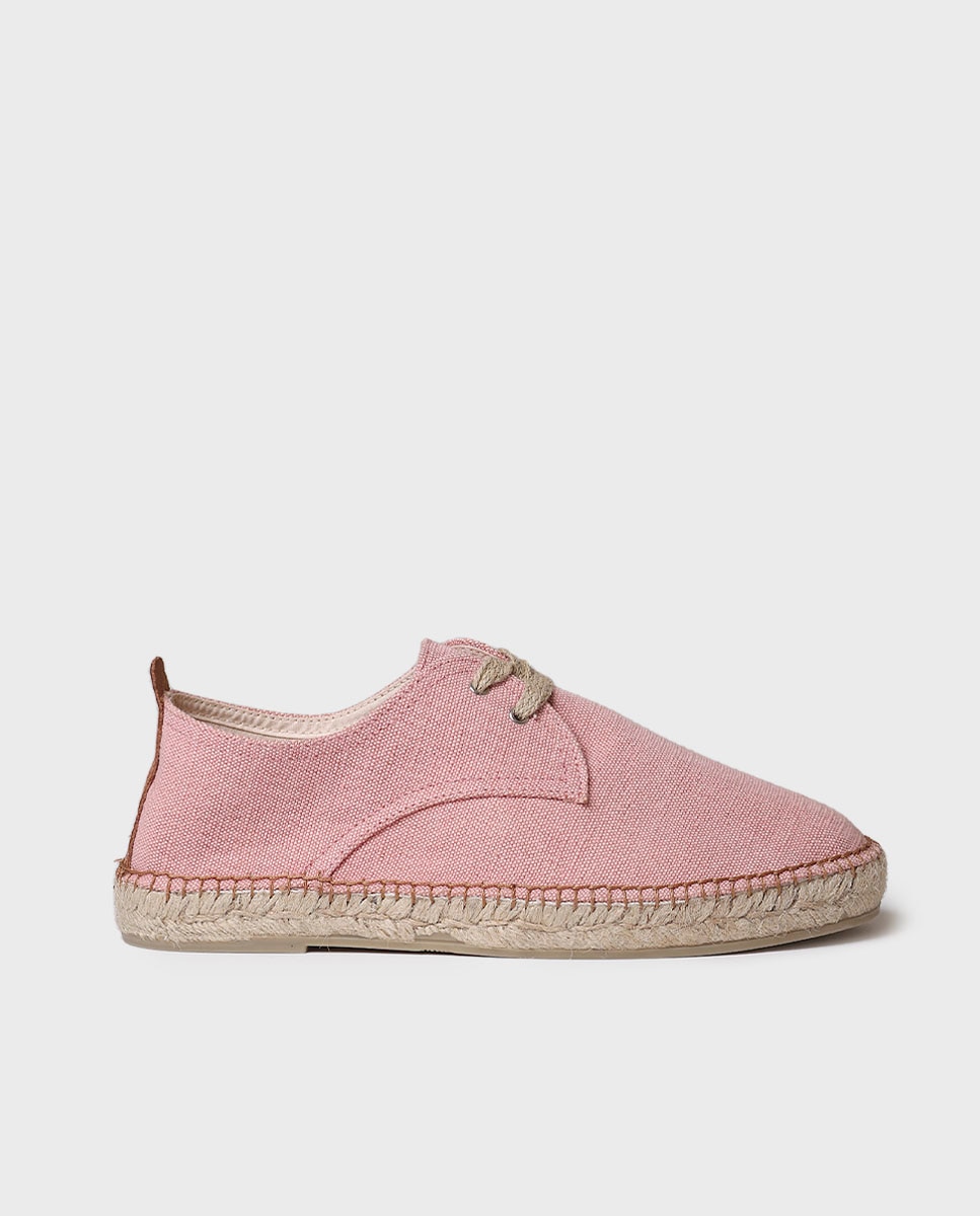 Alpercatas de Tecido com Atacadores Rosa-claro-1