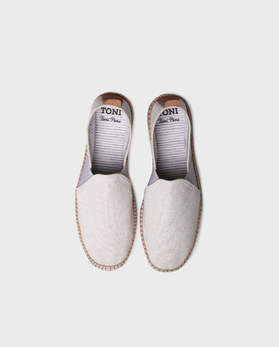 Alpercatas Dago em Algodão com Elásticos Cinzento-3