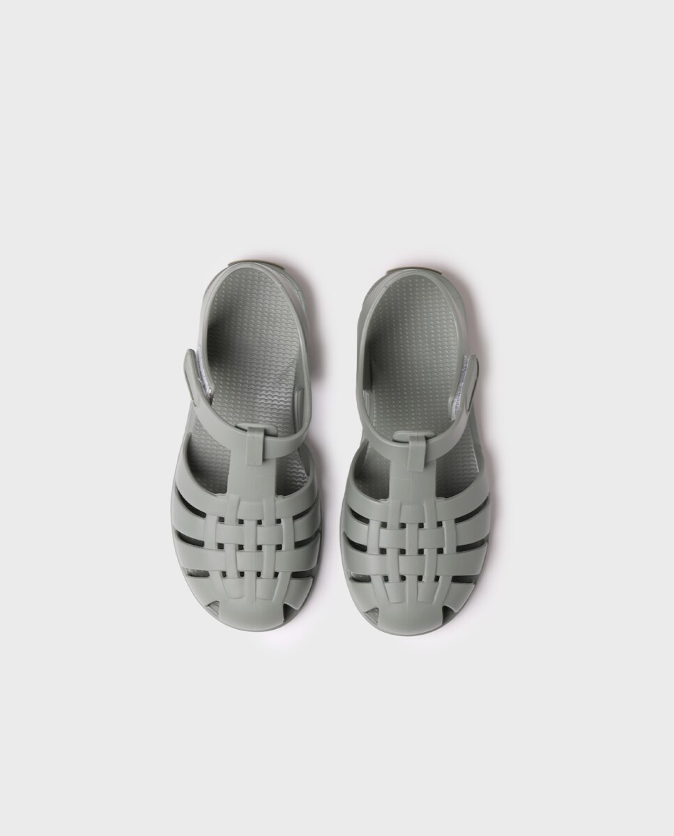 Sandálias de Borracha Infantil com Velcro Toni Pons Verde-3