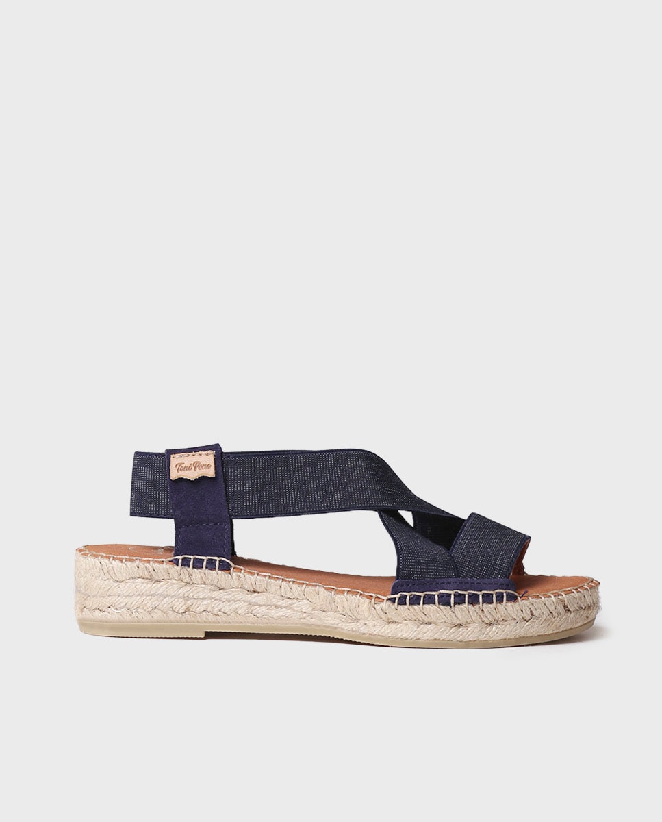 Imagem 0 de Alpercatas com Cunha de Tecido com Elásticos