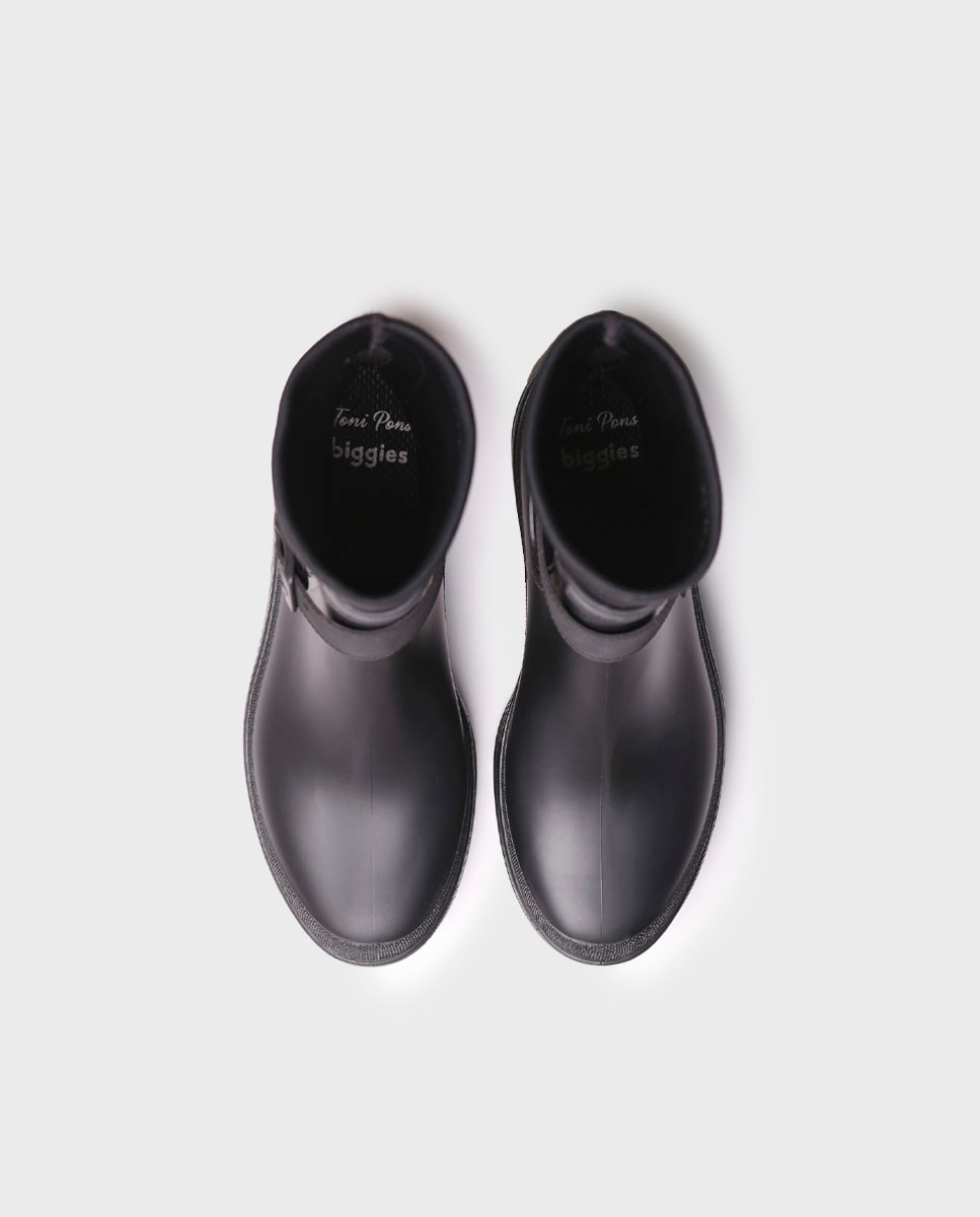 Botins de Água com Plataforma Preto-3