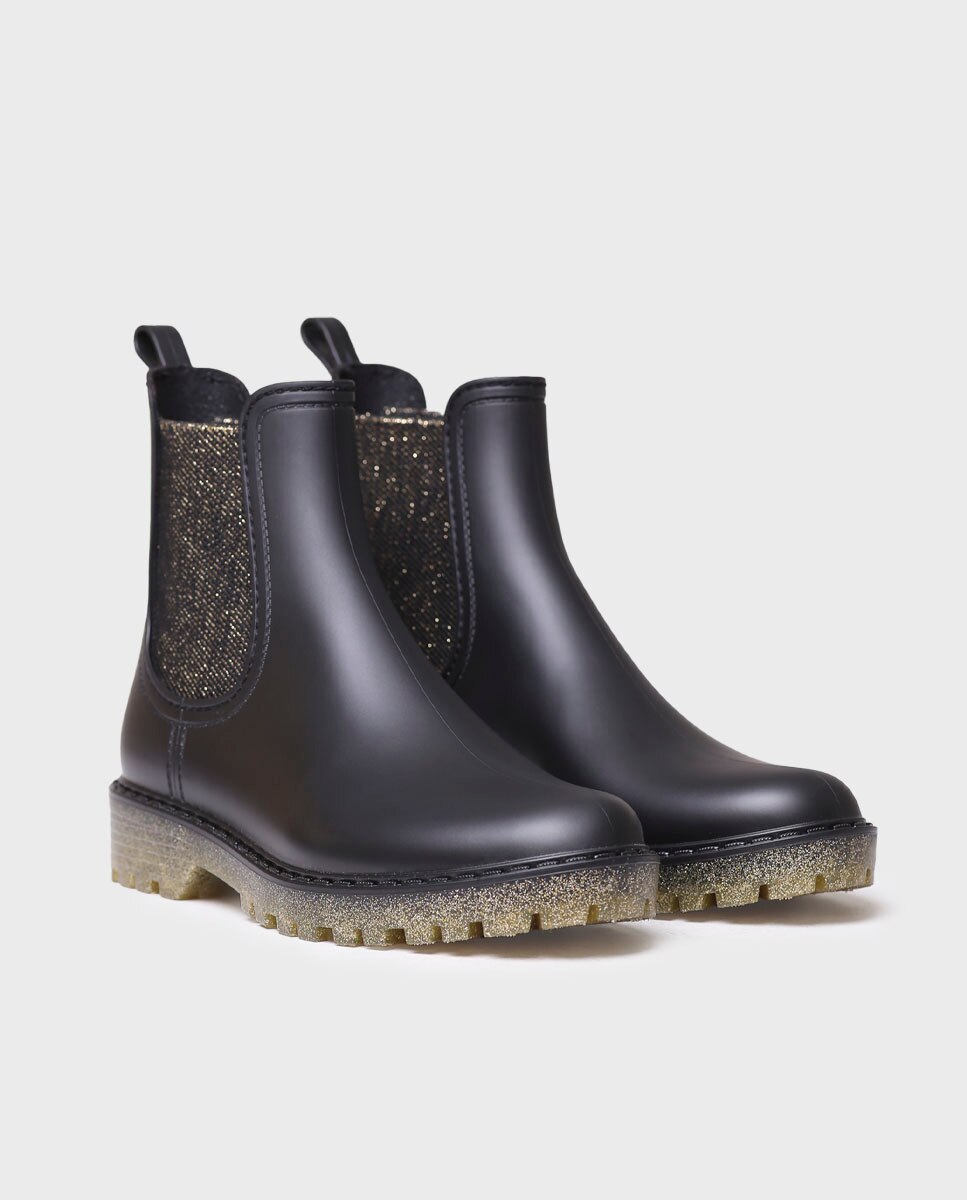 Botins de Água de Cano Baixo Preto-2