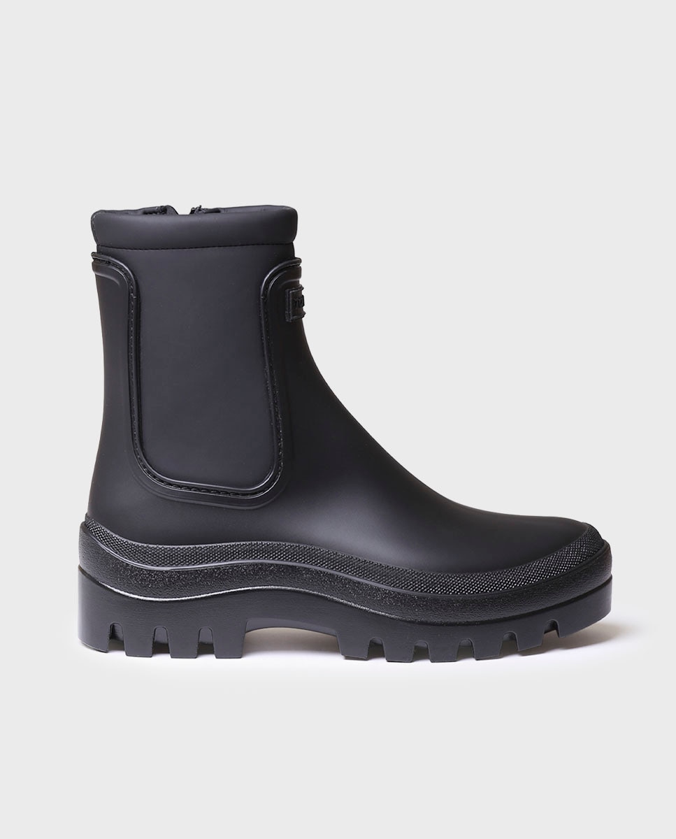 Botins de Água com Plataforma Preto-1