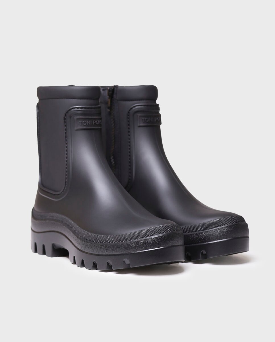 Botins de Água com Plataforma Preto-2