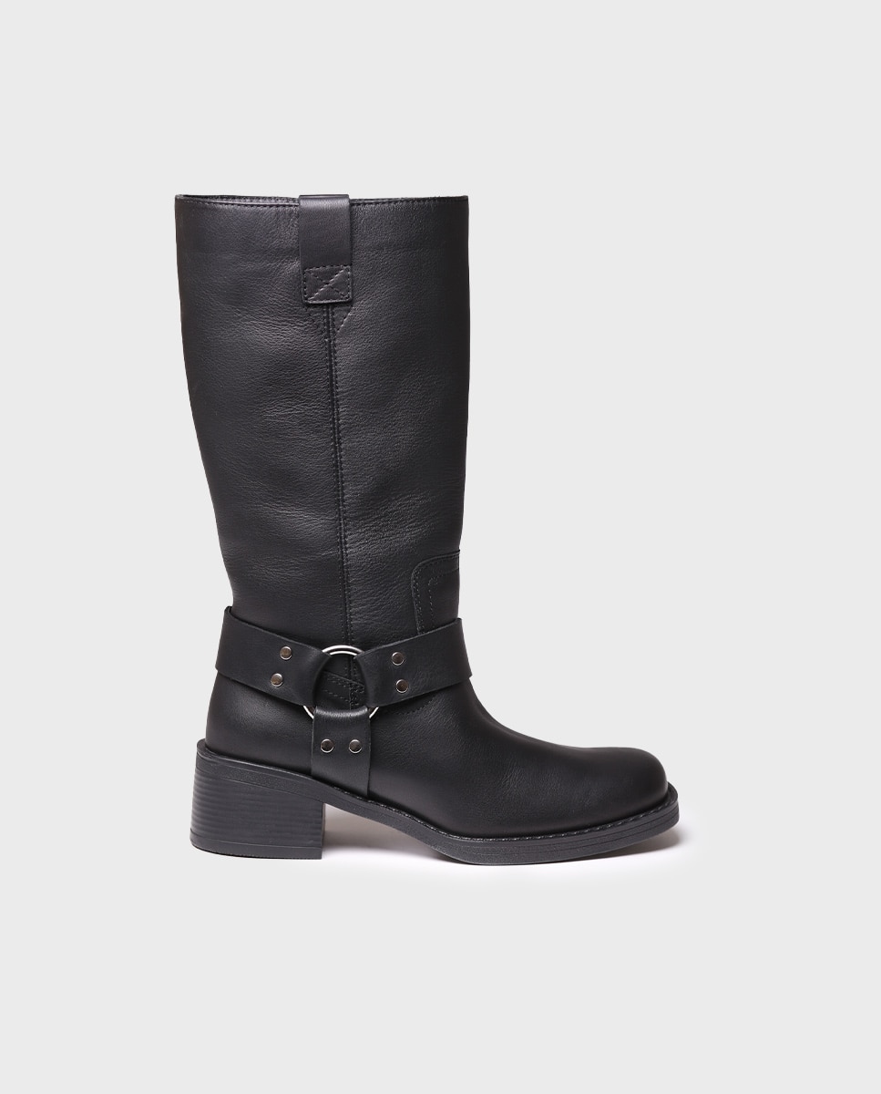 Imagem 0 de Botas Estilo Biker de Pele