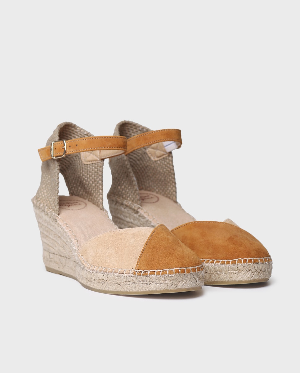 Alpercatas de Cunha em Camurça Castanho-2