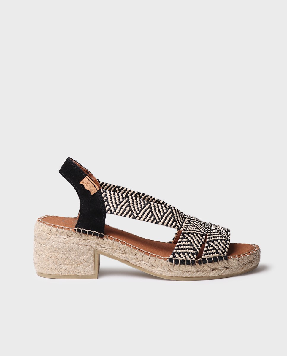 Alpercatas de Salto com Fitas Elásticas Preto-1