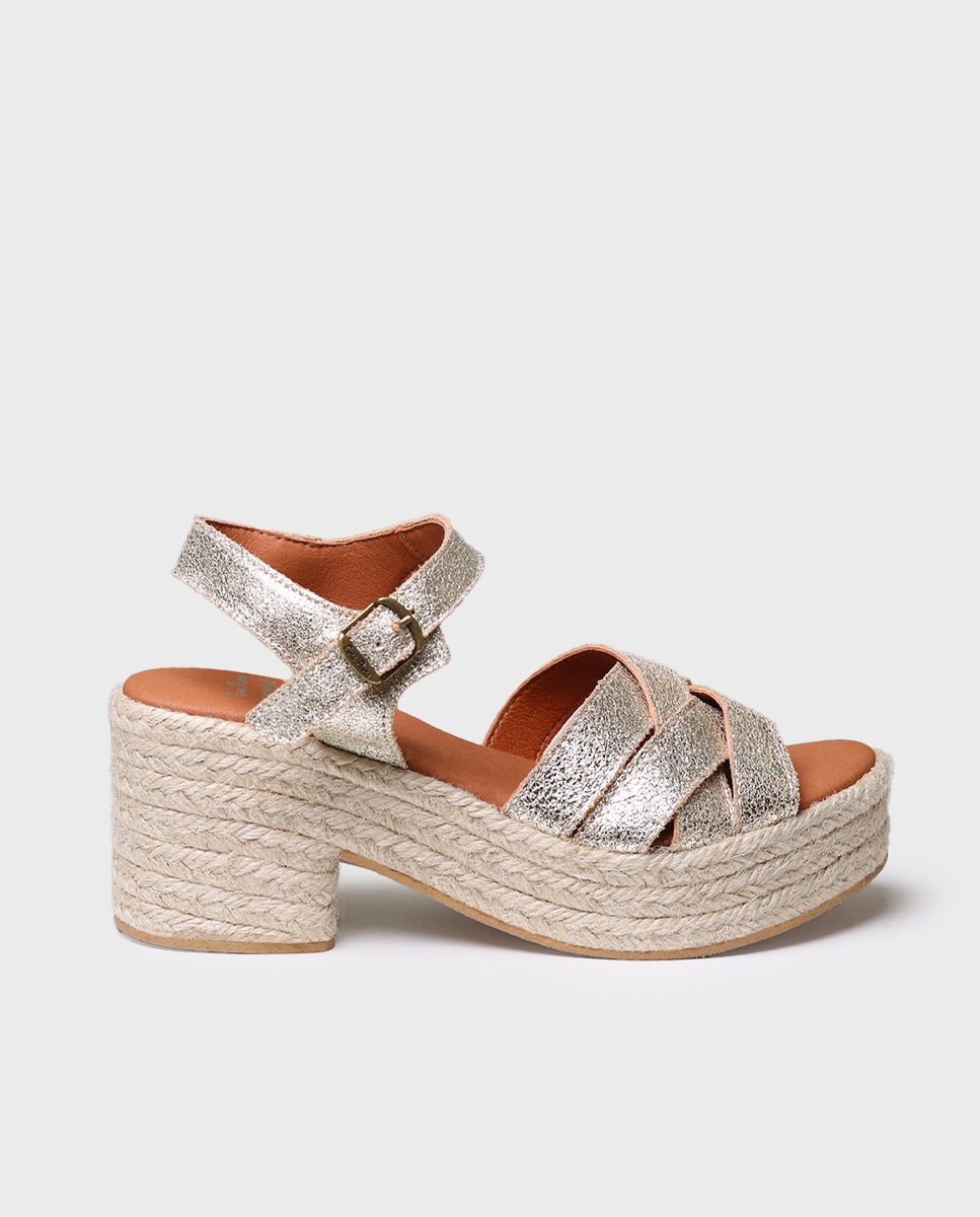 Imagem 0 de Alpercatas de Salto em Pele