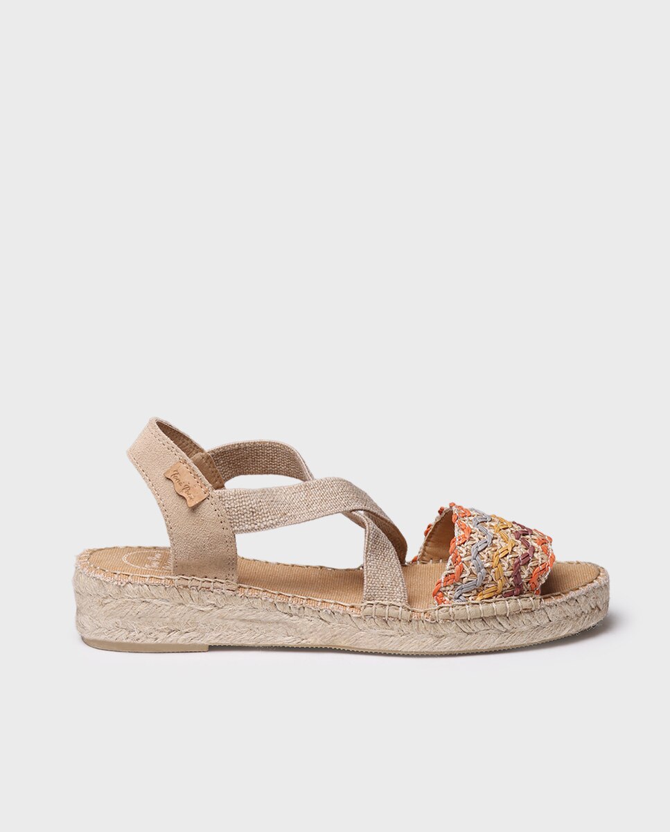 Alpercatas Rasas com Tiras Elásticas Multicolor-2