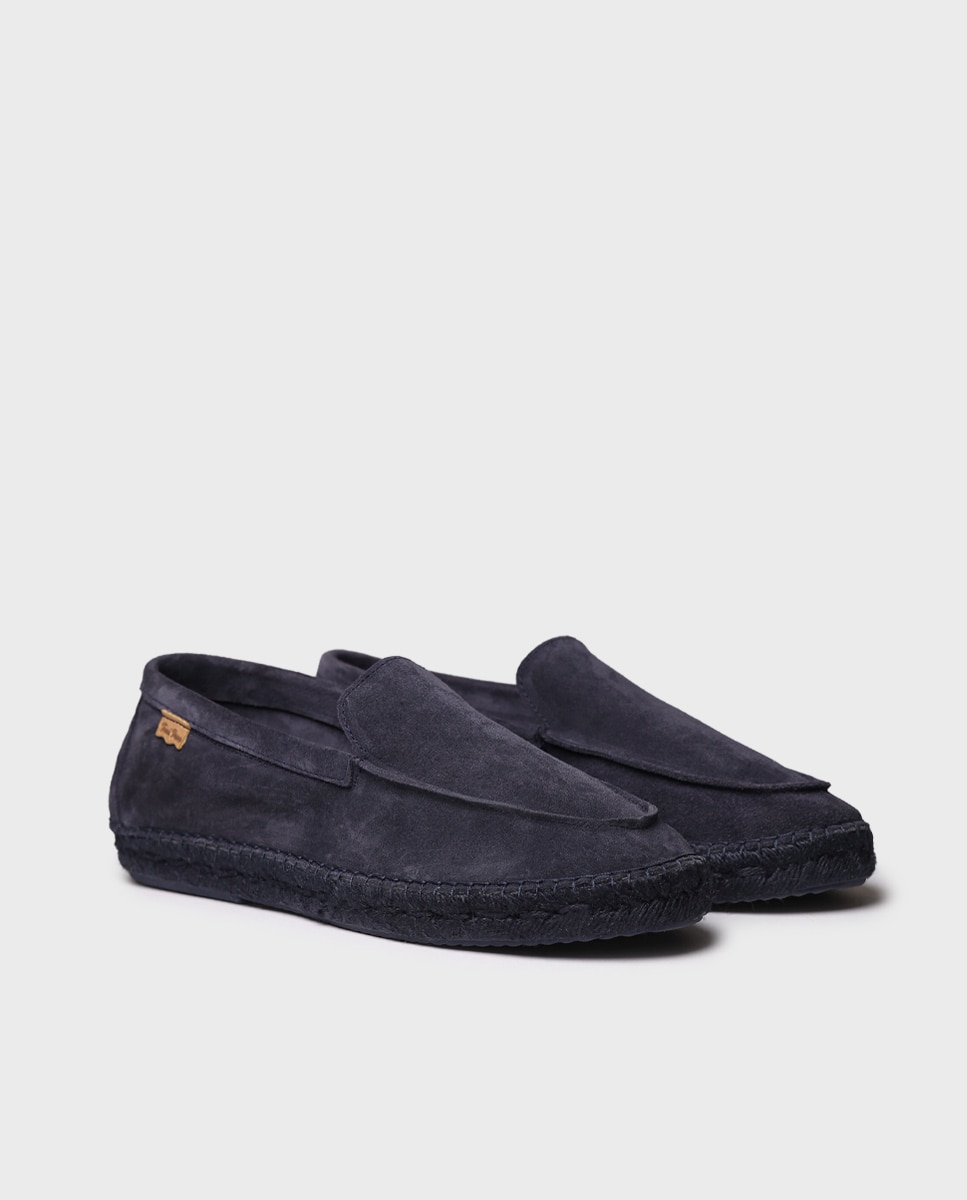 Alpercatas de Camurça Azul-marinho-2