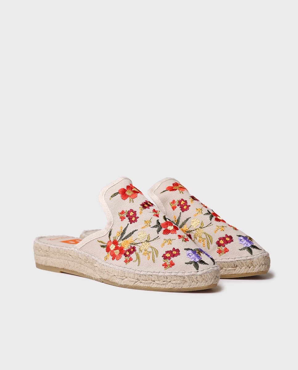 Alpercatas Rasas Abertas de Algodão Cru-2