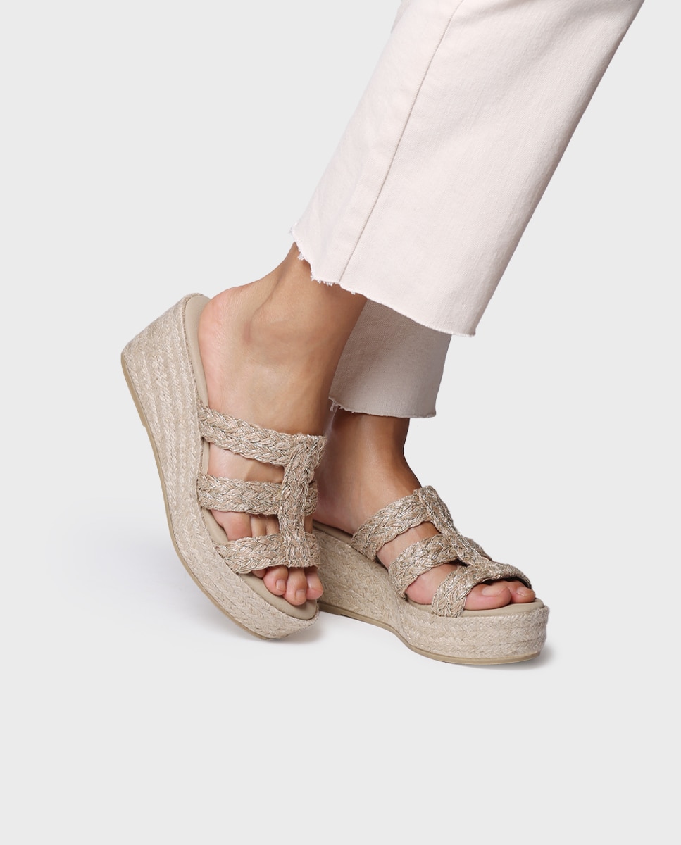 Alpercatas de Plataforma de Juta Natural-4