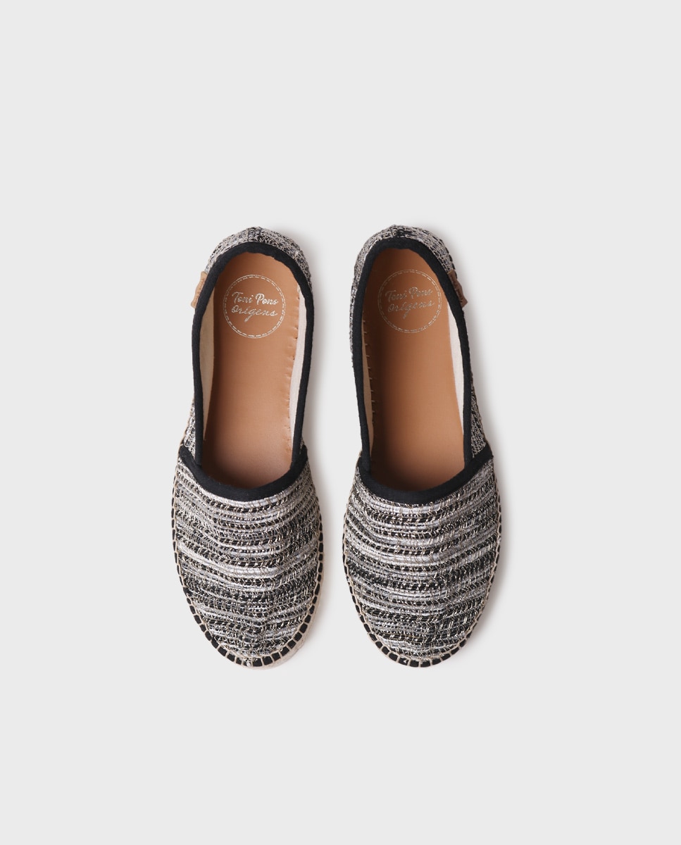 Alpercatas Rasas de Tecido Preto-3