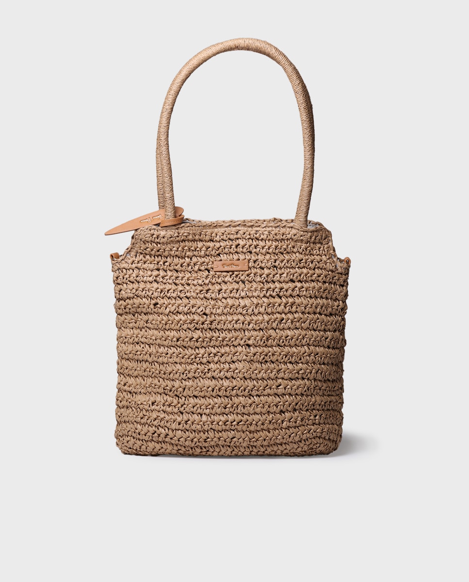 Imagem 0 de Mala de Ombro com Botão Magnético Às Riscas