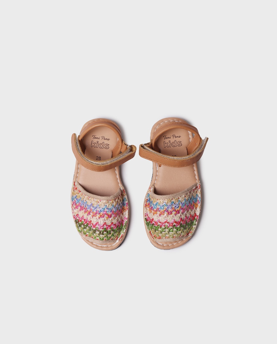 Menorquinas Infantil de Tecido Multicolor-3
