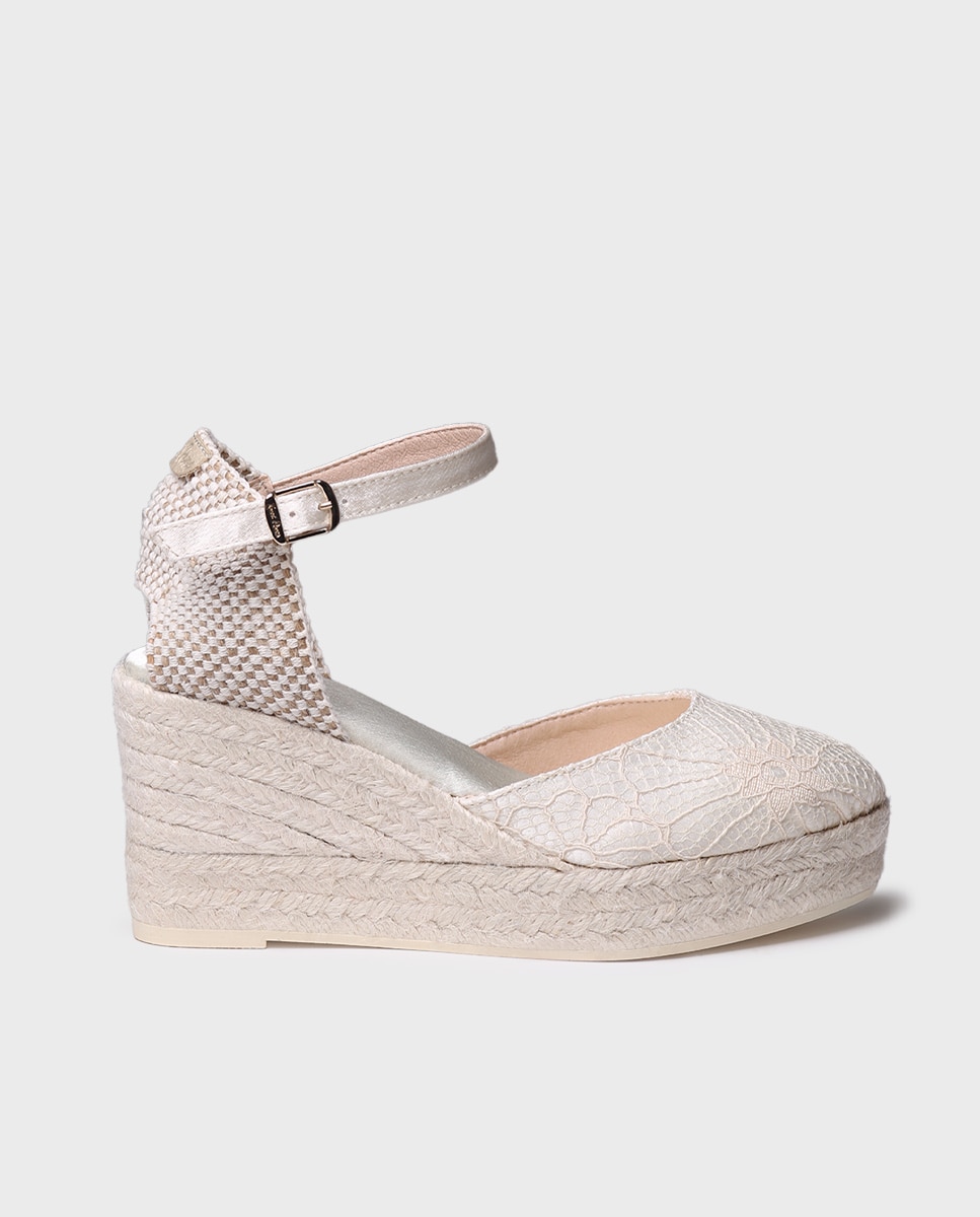 Alpercatas de Plataforma em Tecido Cru-1