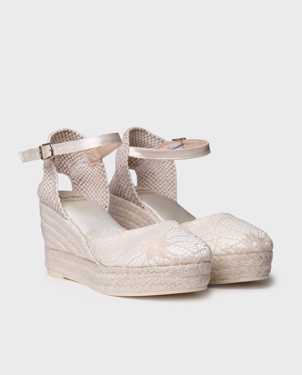 Alpercatas de Plataforma em Tecido Cru-2