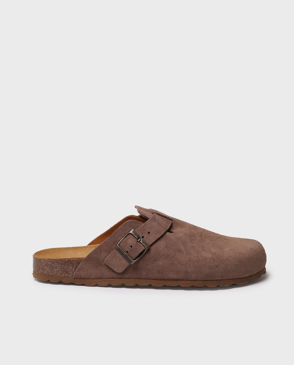 Socas de Camurça Castanho-1