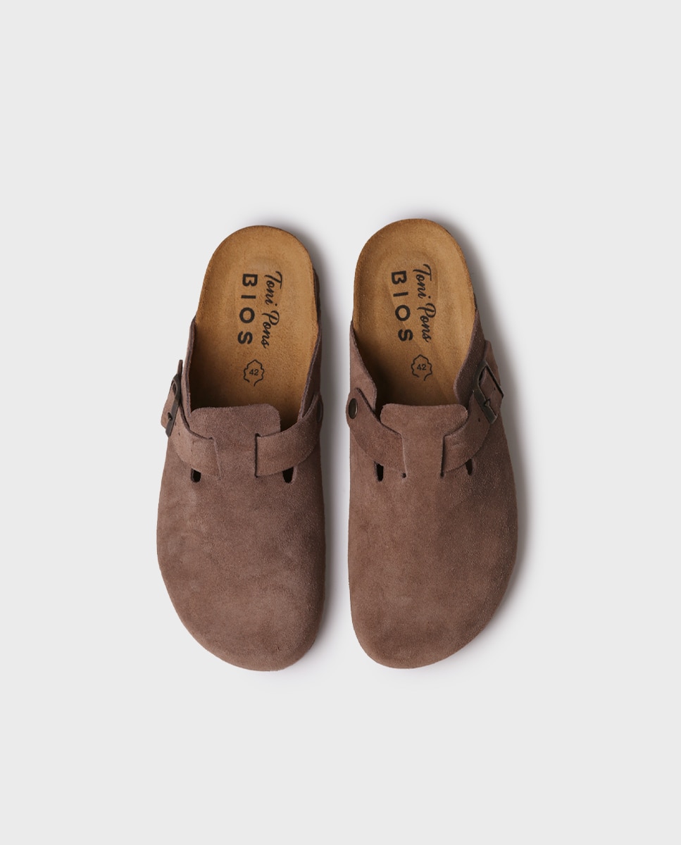 Socas de Camurça Castanho-3