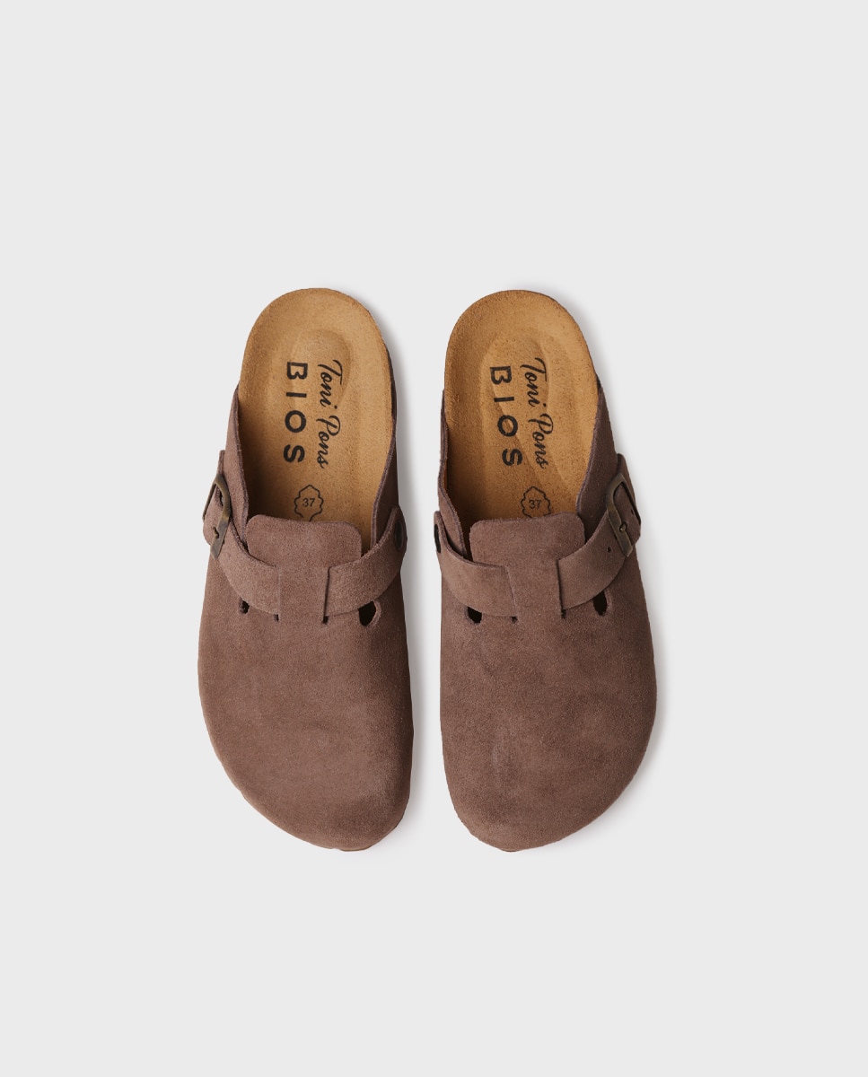 Socas de Camurça Castanho-claro-3