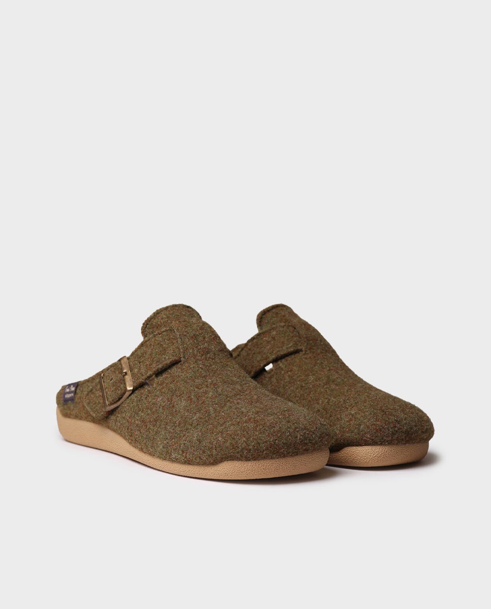Pantufas Tipo Socas Verde-escuro-2