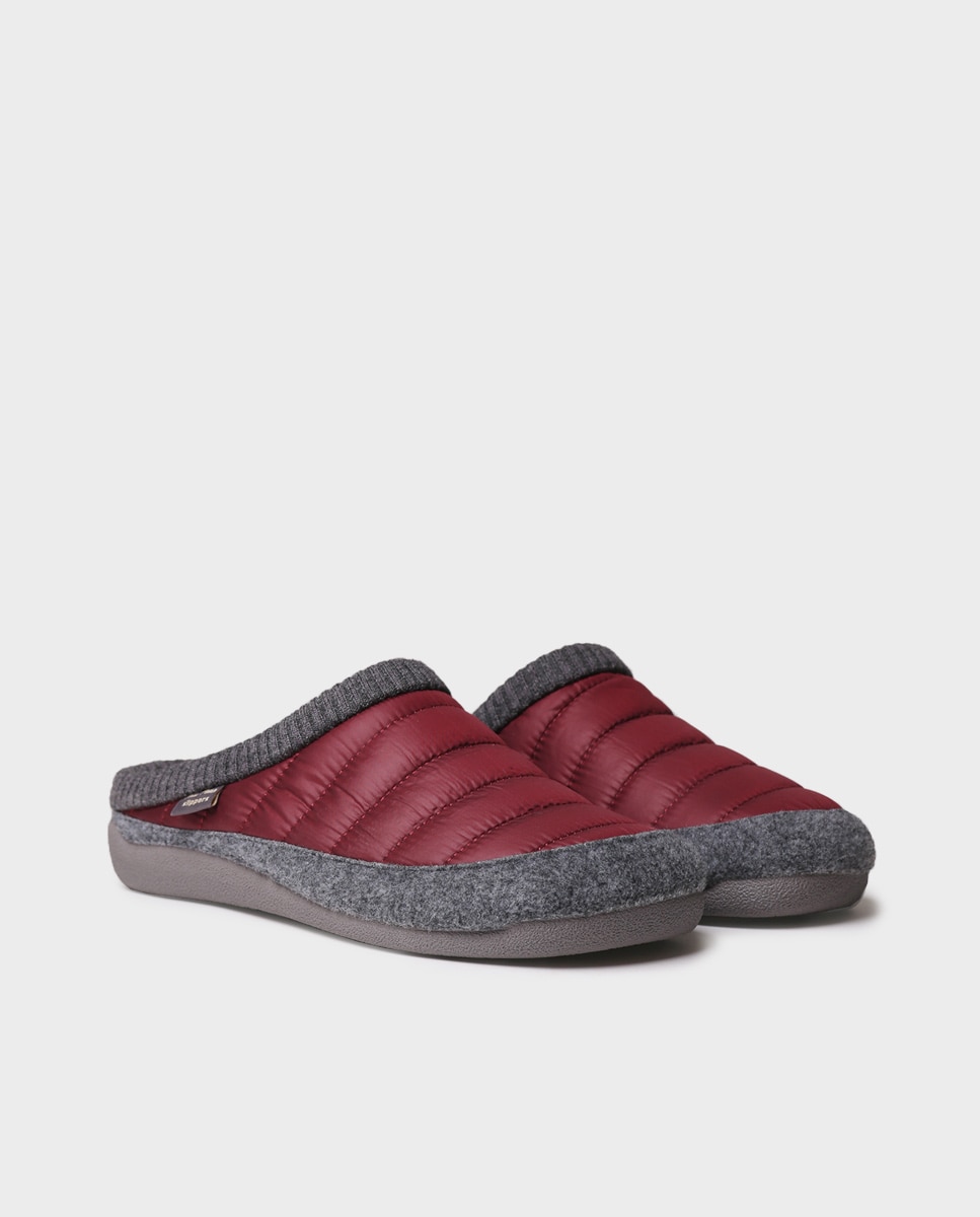 Pantufas de Feltro Bordeaux-2
