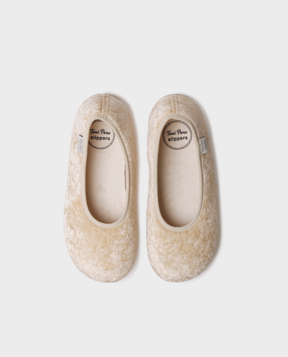 Pantufas Tipo Bailarina Cru-3