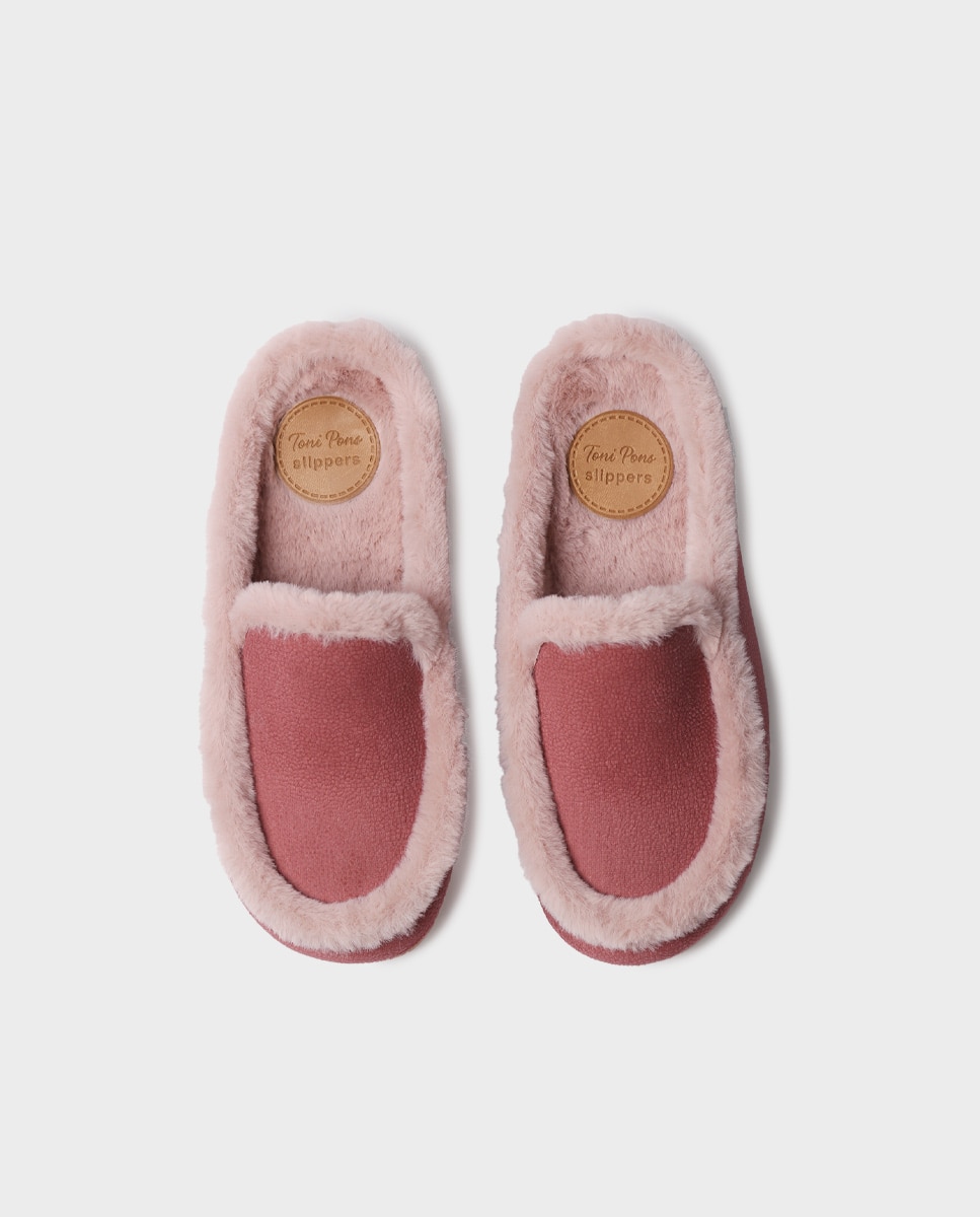 Pantufas Tipo Socas Rosa-3