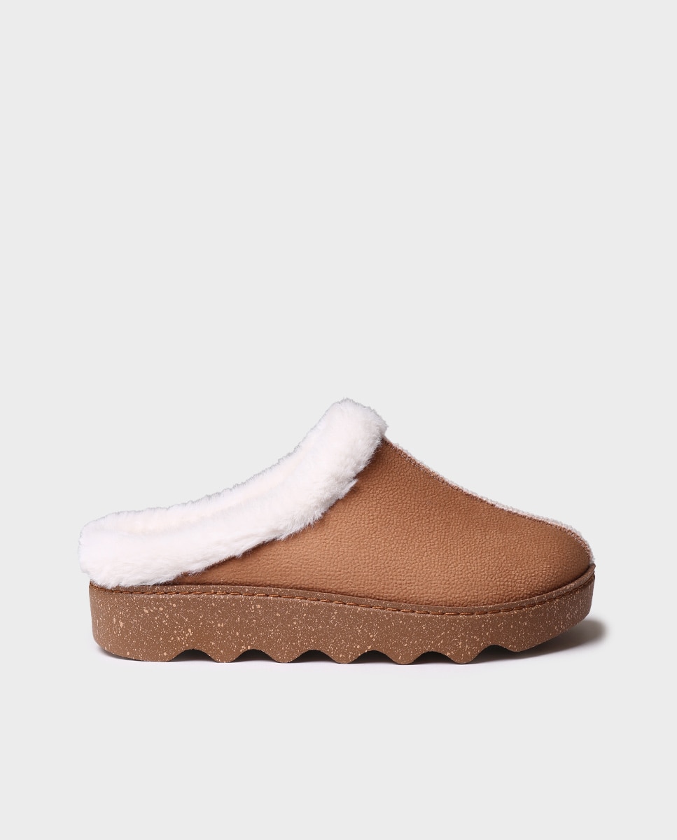 Pantufas Tipo Socas Castanho-1