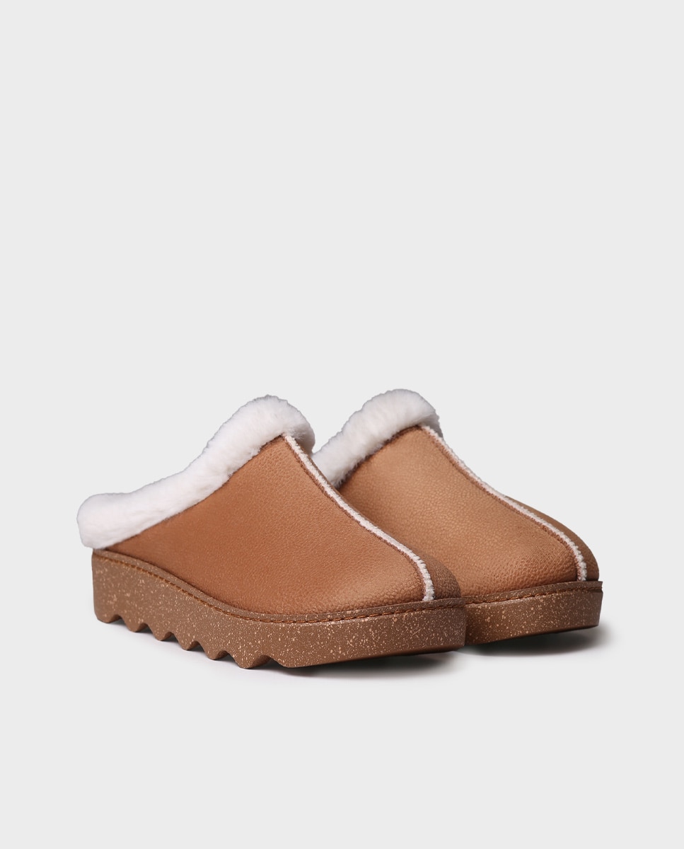 Pantufas Tipo Socas Castanho-2