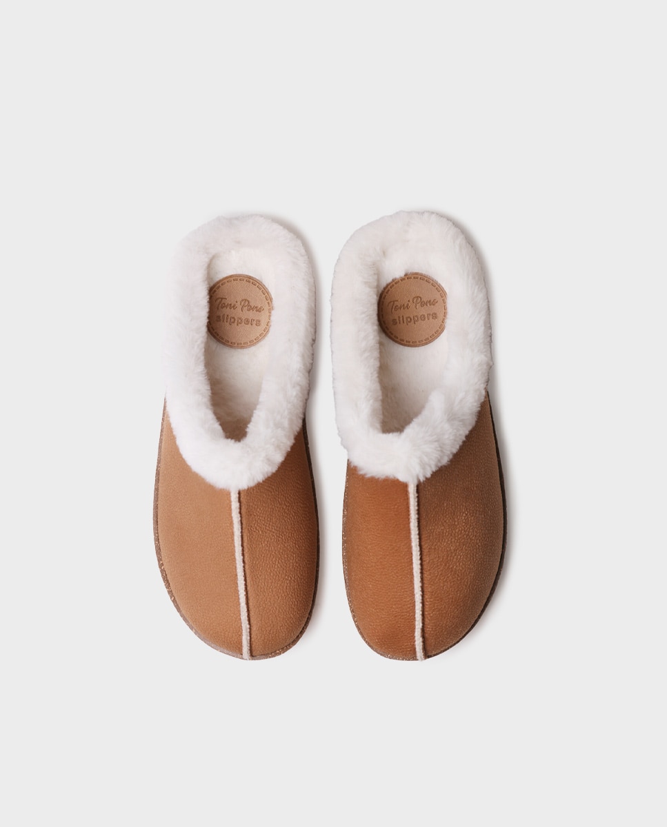 Pantufas Tipo Socas Castanho-3