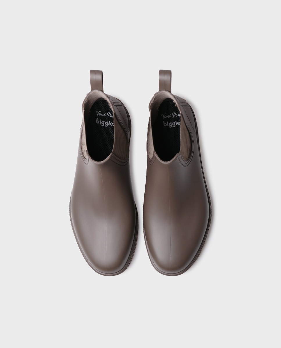 Botins de Água com Elástico Castanho-3