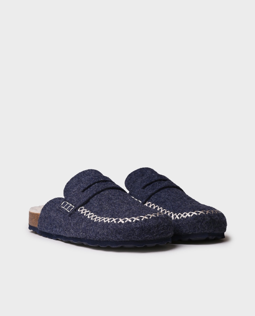 Pantufas Tipo Socas Azul-marinho-2
