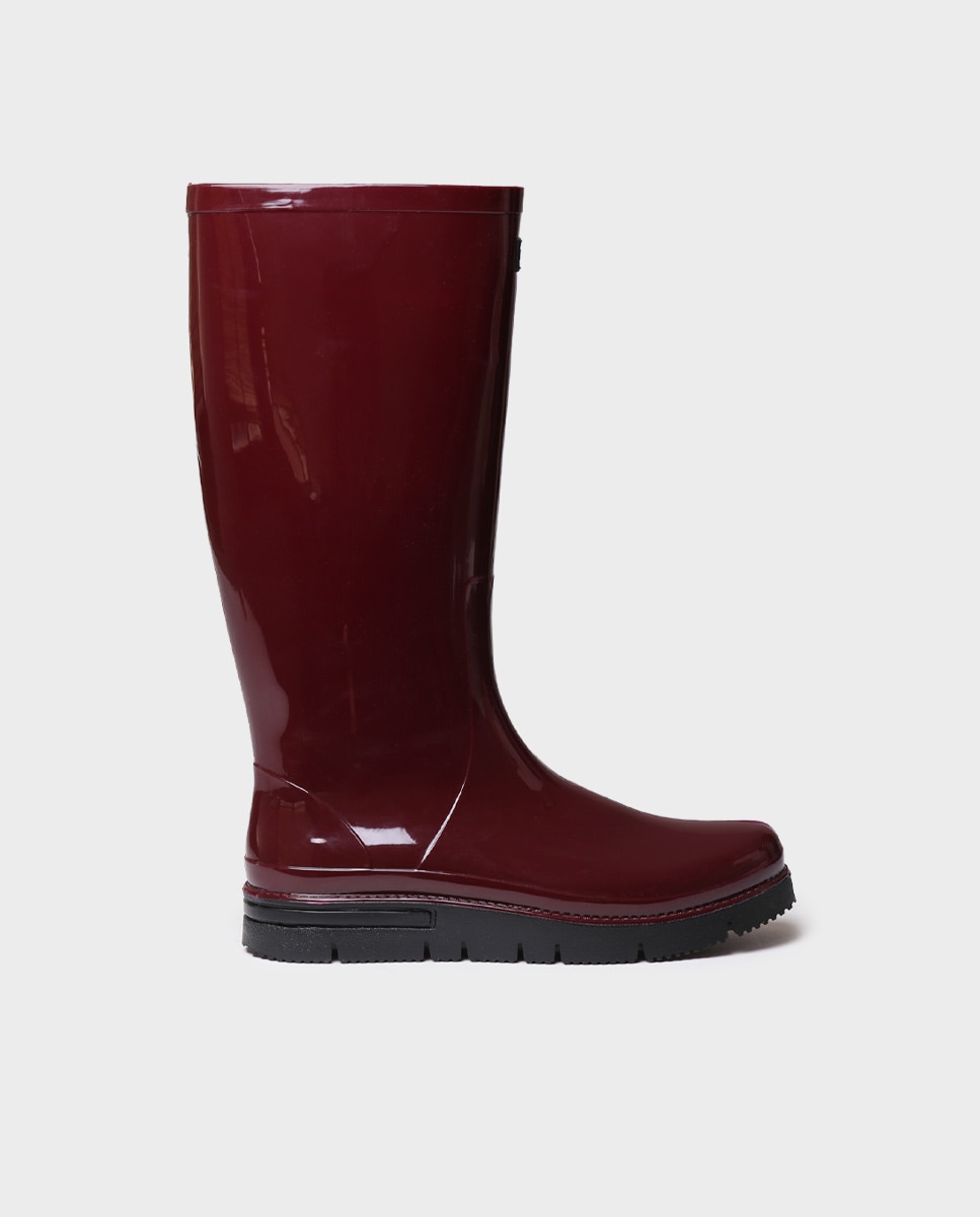 Imagem 0 de Botas de Água de Borracha com Acabamento Brilhante