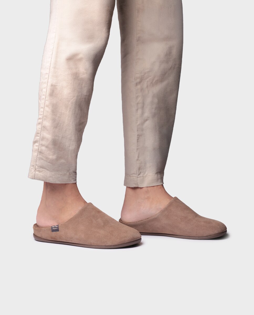 Pantufas Tipo Socas Taupe-4
