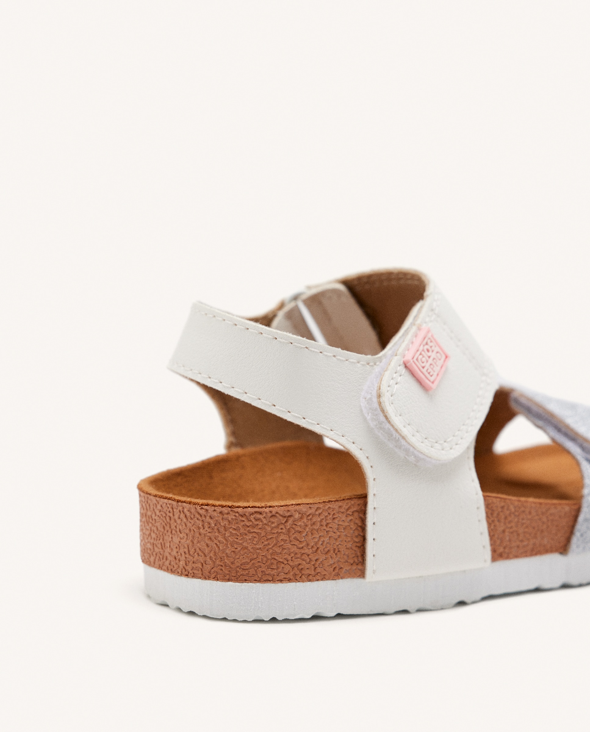 Sandálias Abertas Infantil Estilo Bio e Velcro Branco-4