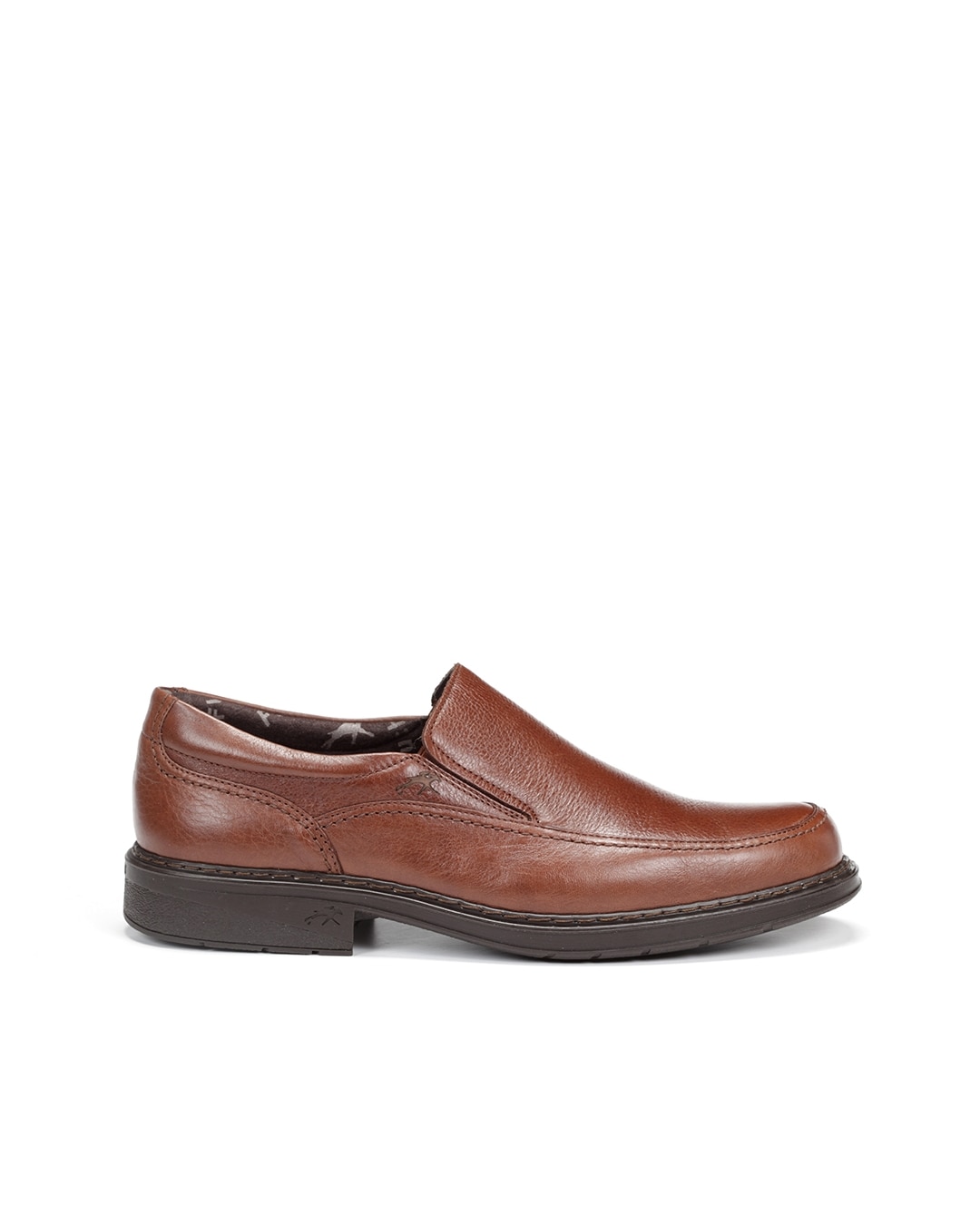 Mocassins Fabricados em Pele Castanho-1
