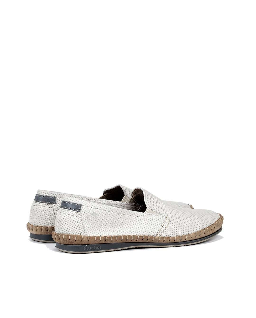 Mocassins Fabricados em Pele Branco-4