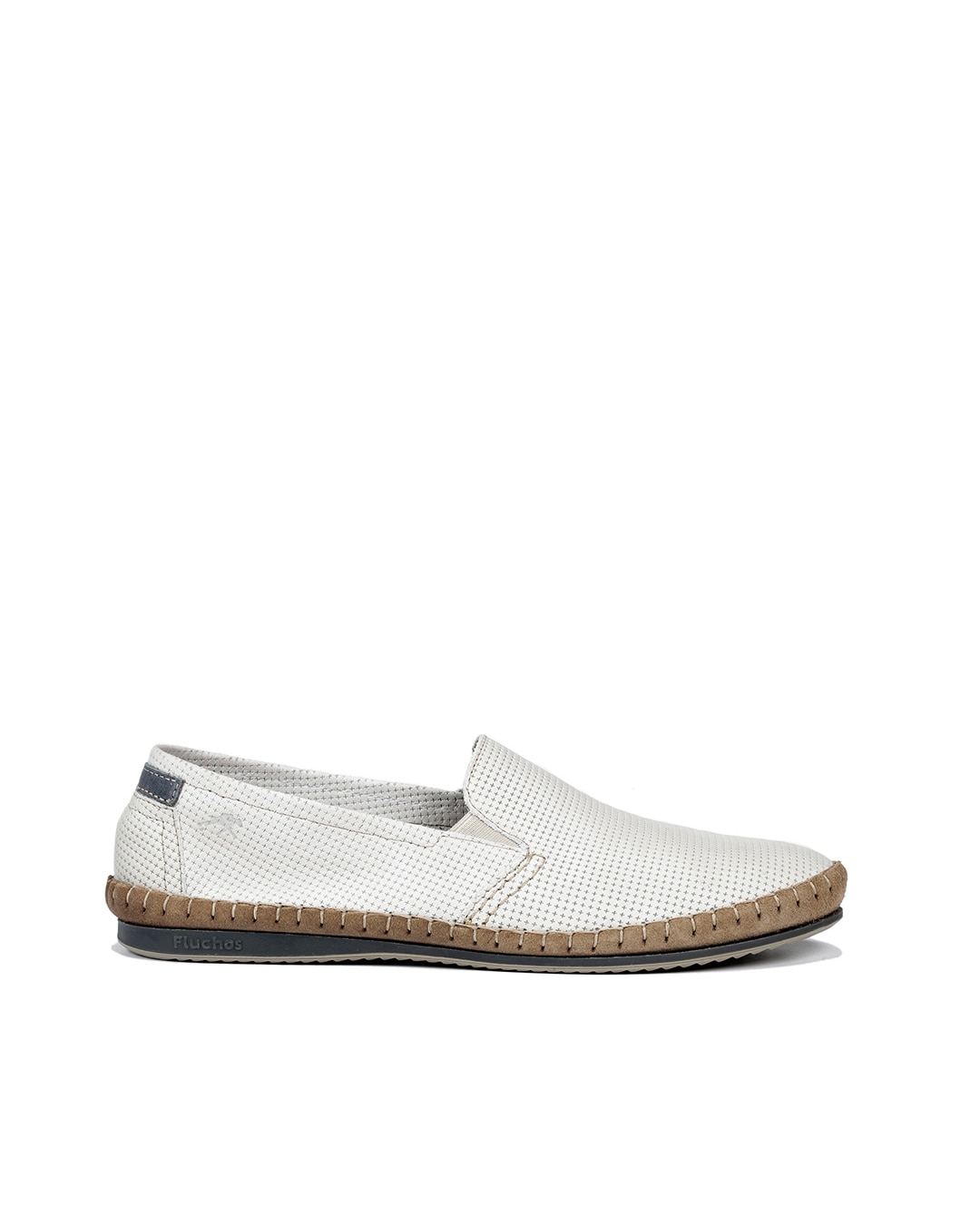 Mocassins Fabricados em Pele Branco-1