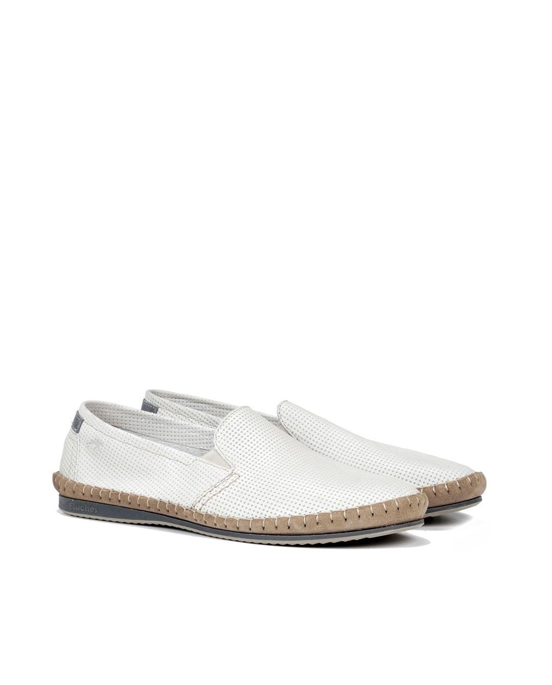 Mocassins Fabricados em Pele Branco-2