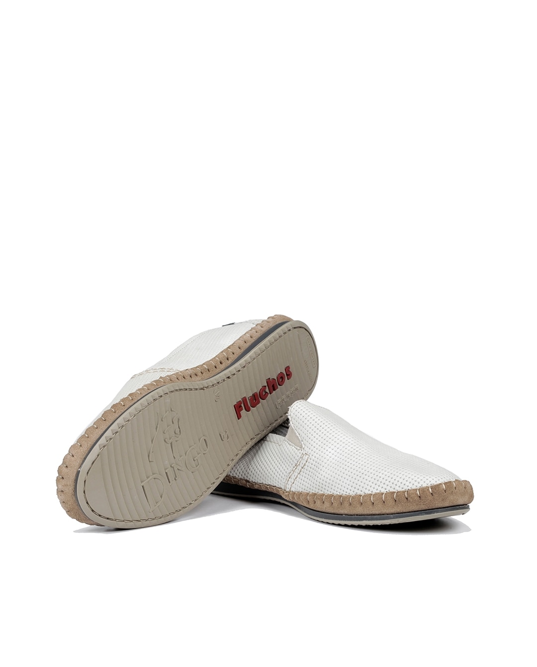 Mocassins Fabricados em Pele Branco-3