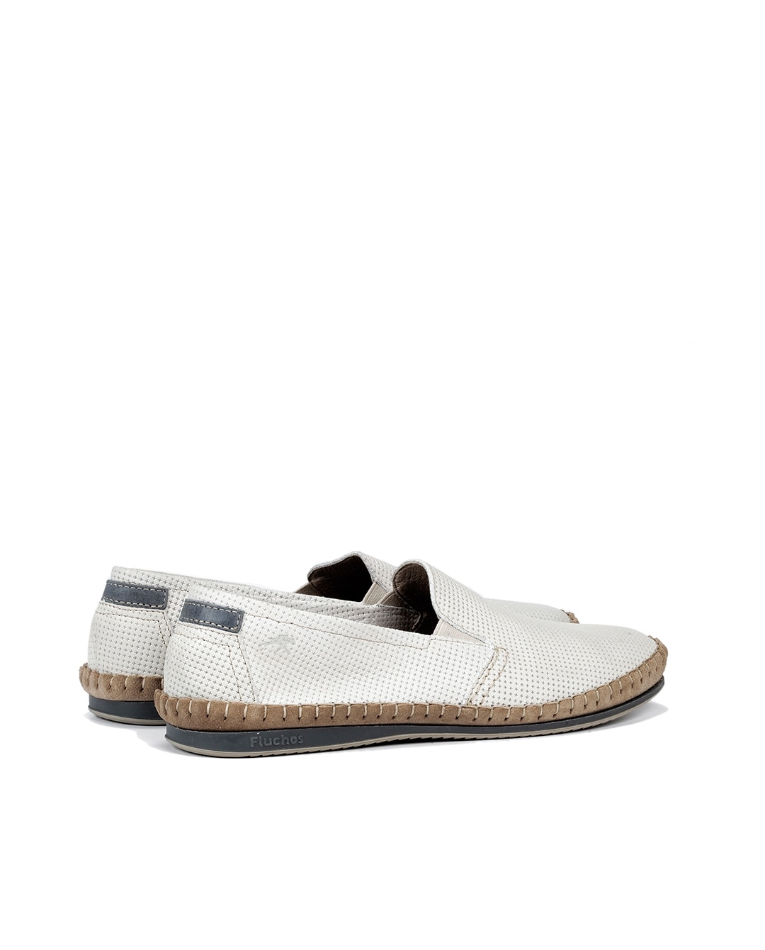 Mocassins Fabricados em Pele Branco-4
