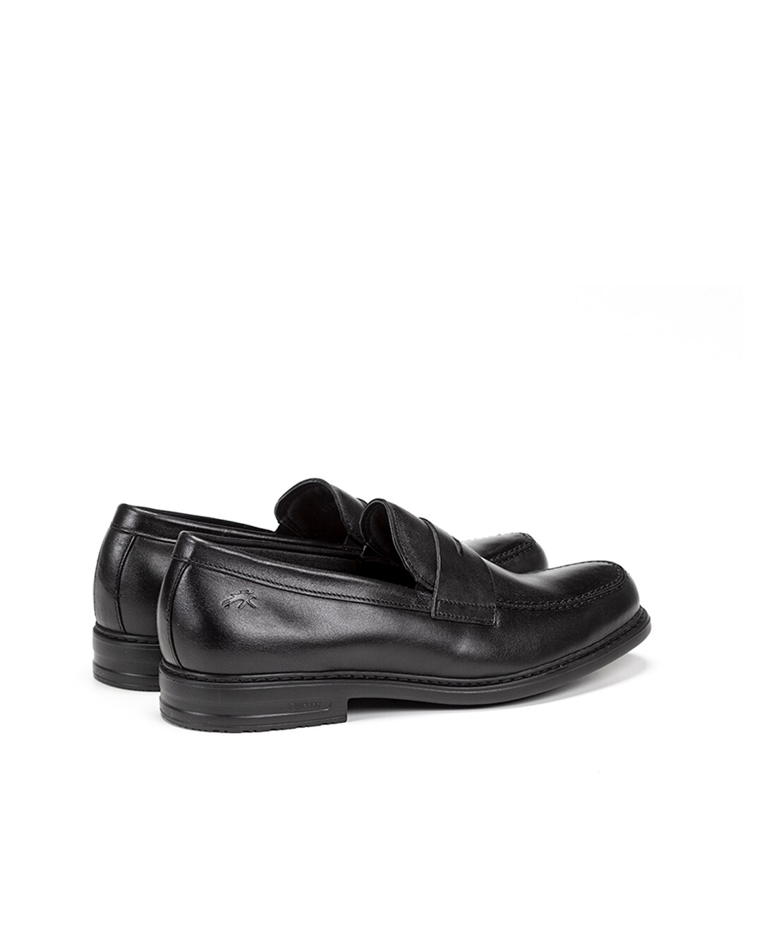 Mocassins Fabricados em Pele Preto-3