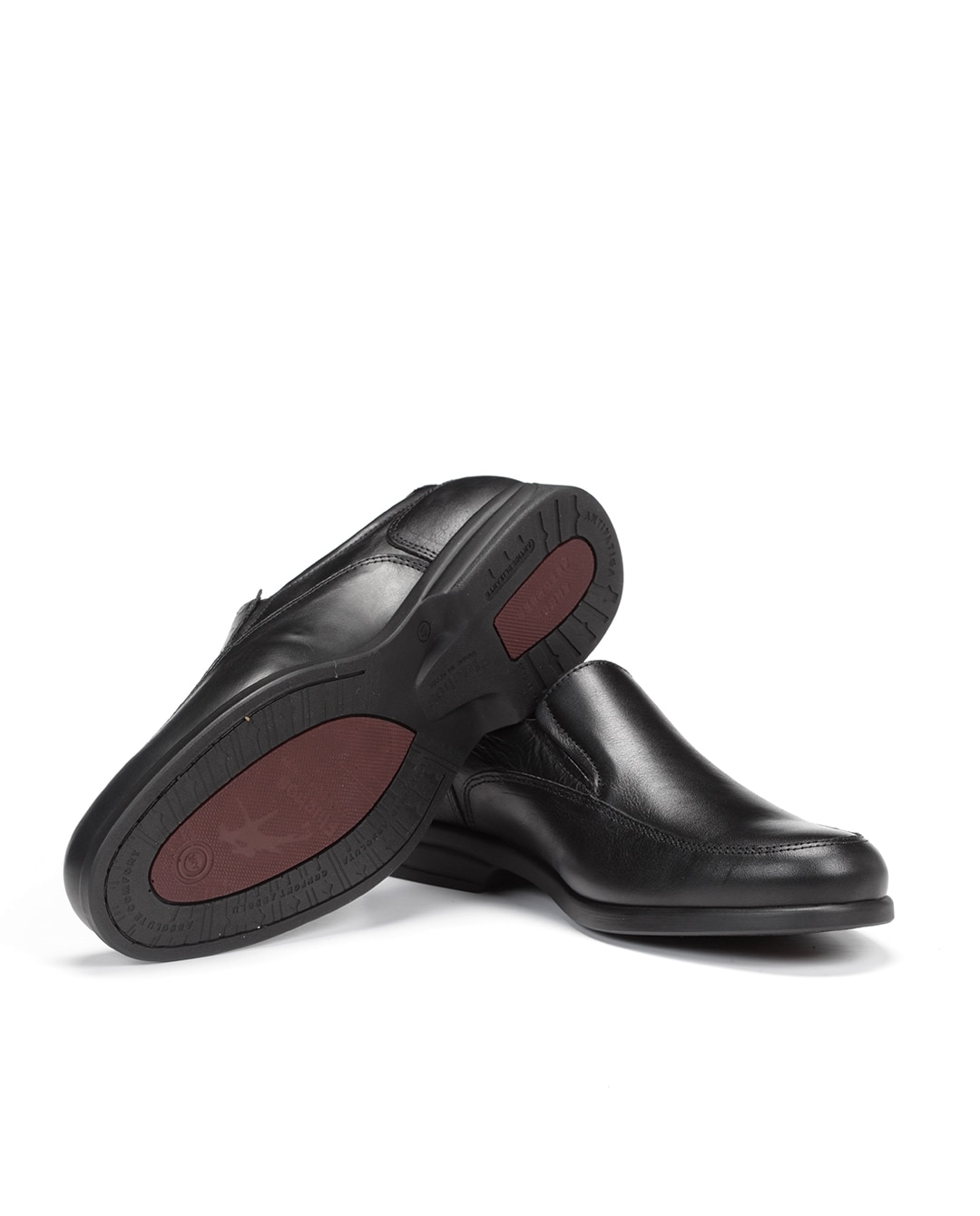 Mocassins Fabricados em Pele Preto-4