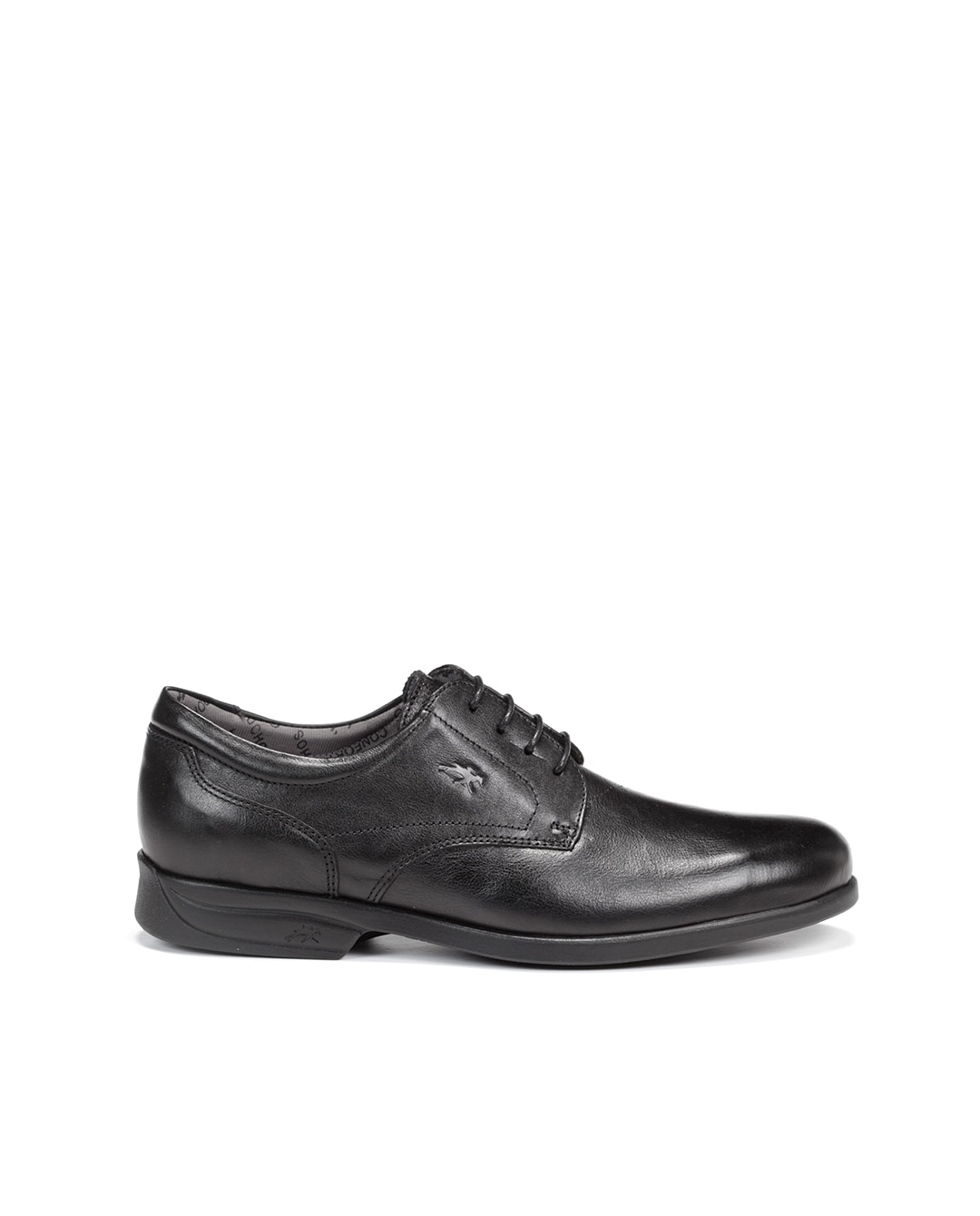 Sapatos de Cordões Fabricados em Pele Preto-1